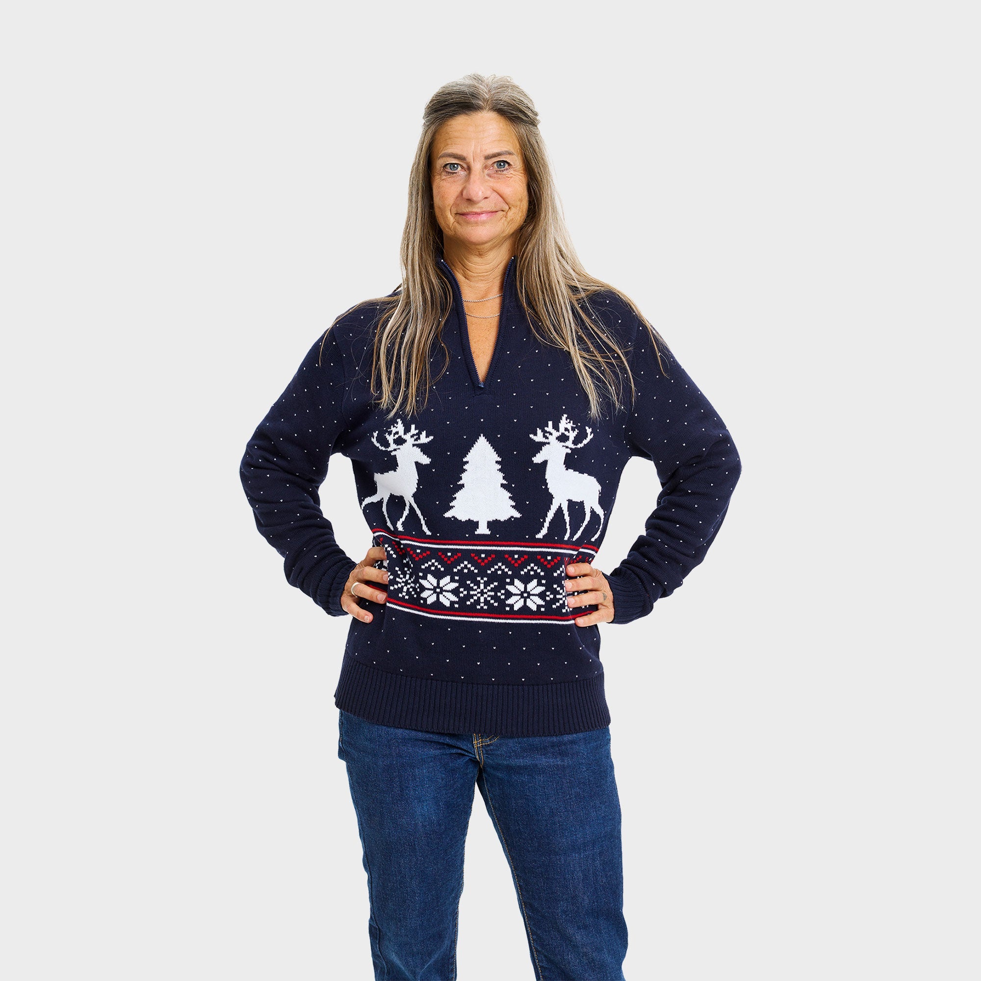 Vinter Half-Zip Genser - Dame