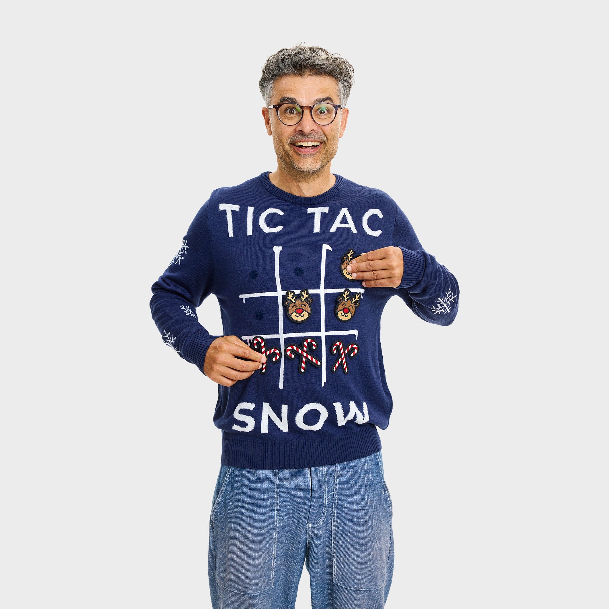 Tic Tac Toe Julegenser - Herre