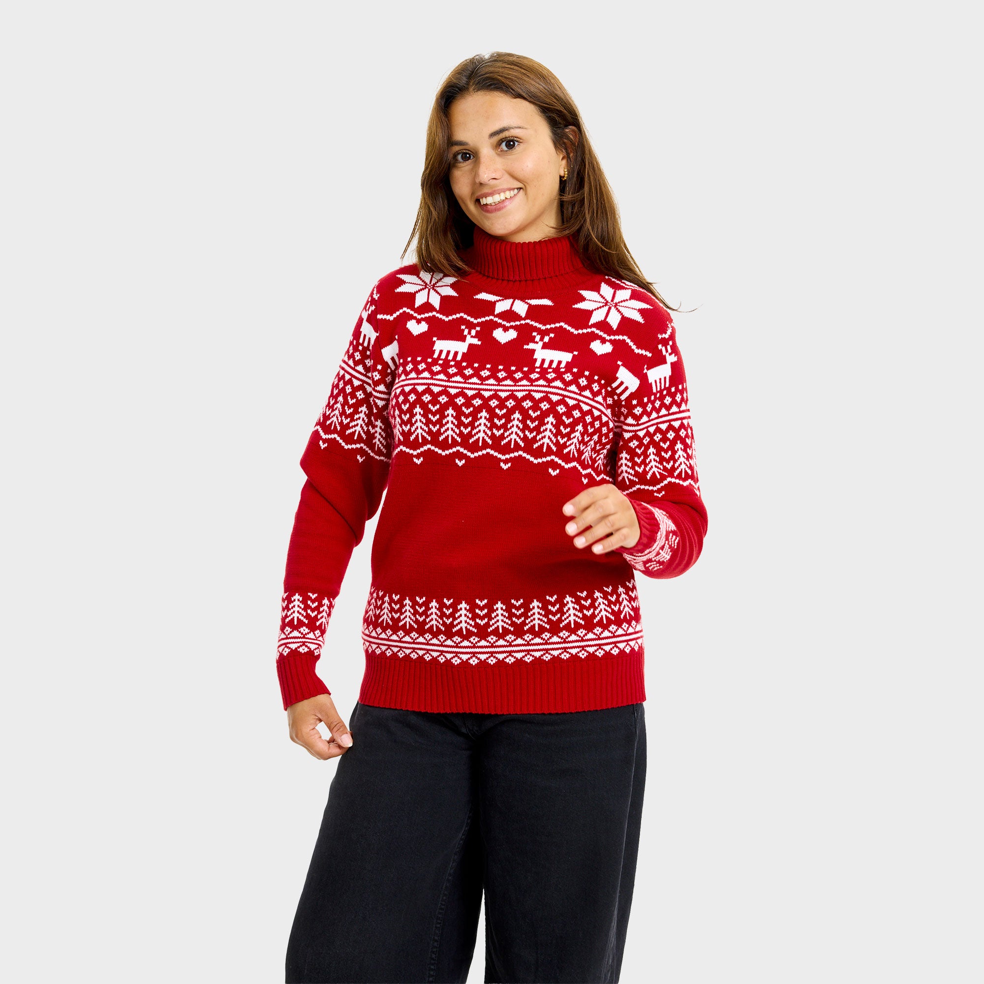 The greenlandish red turtleneck - Dame.
