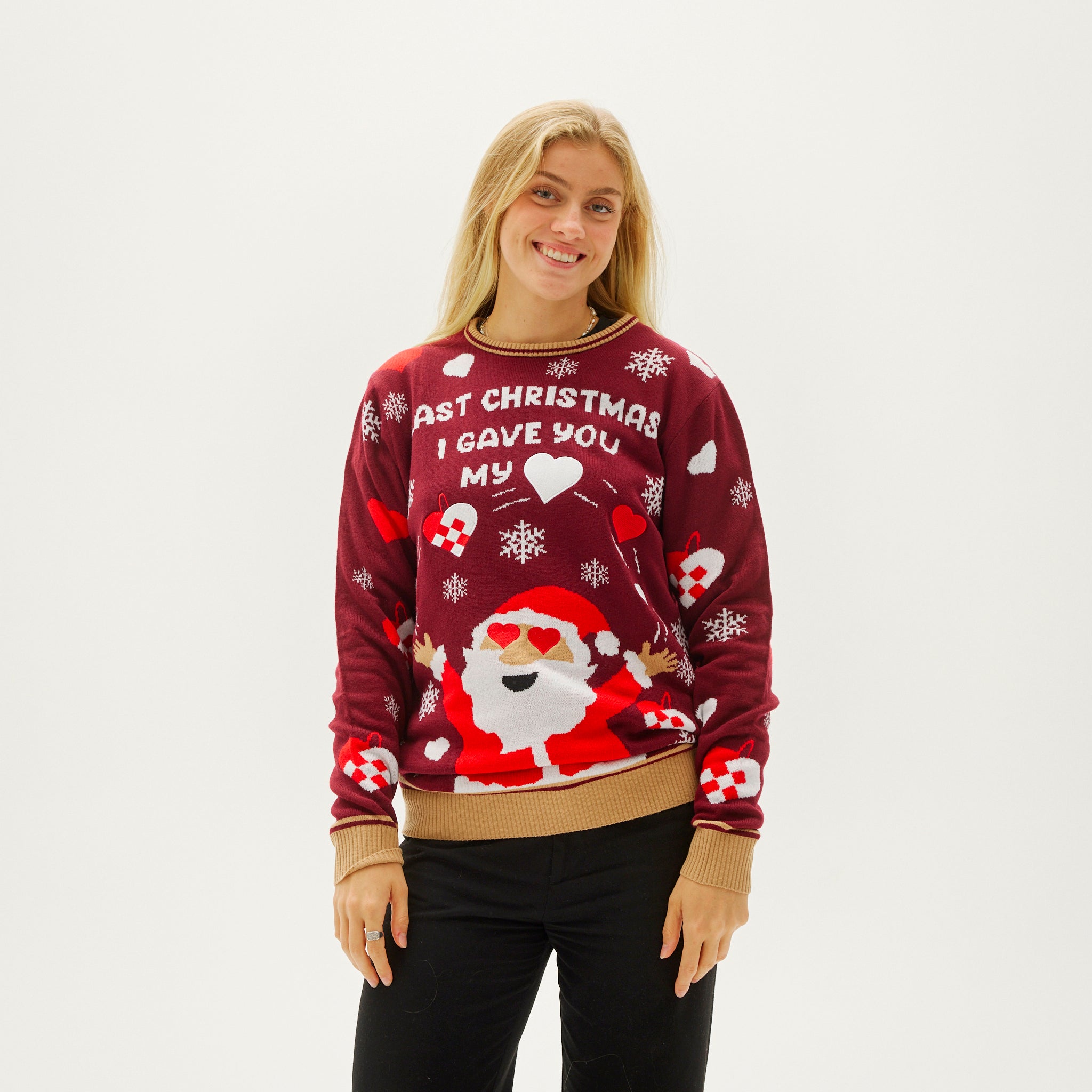 The Christmas Heart Sweater - Dame